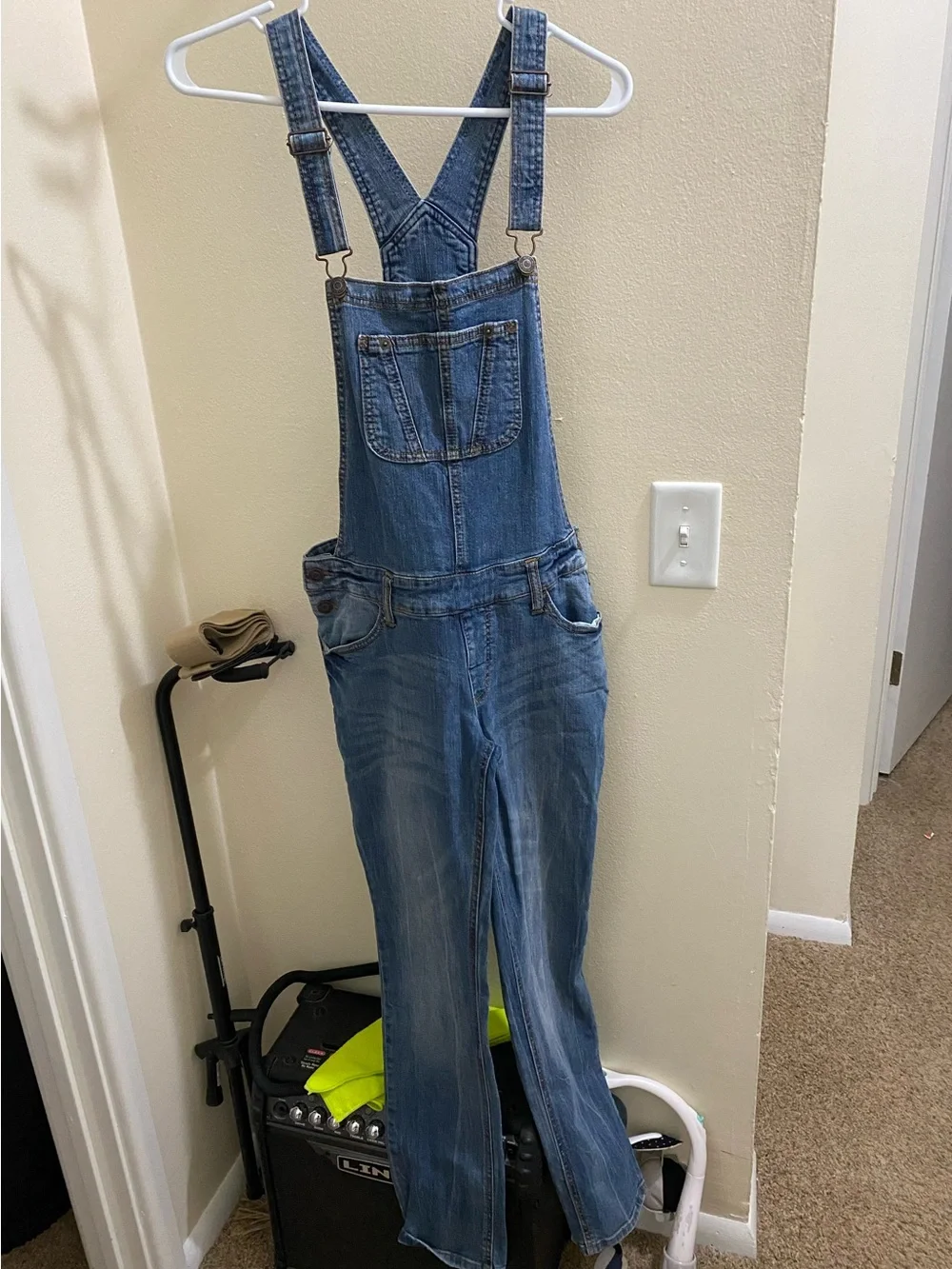 Women's Denim Overalls with Adjustable Straps